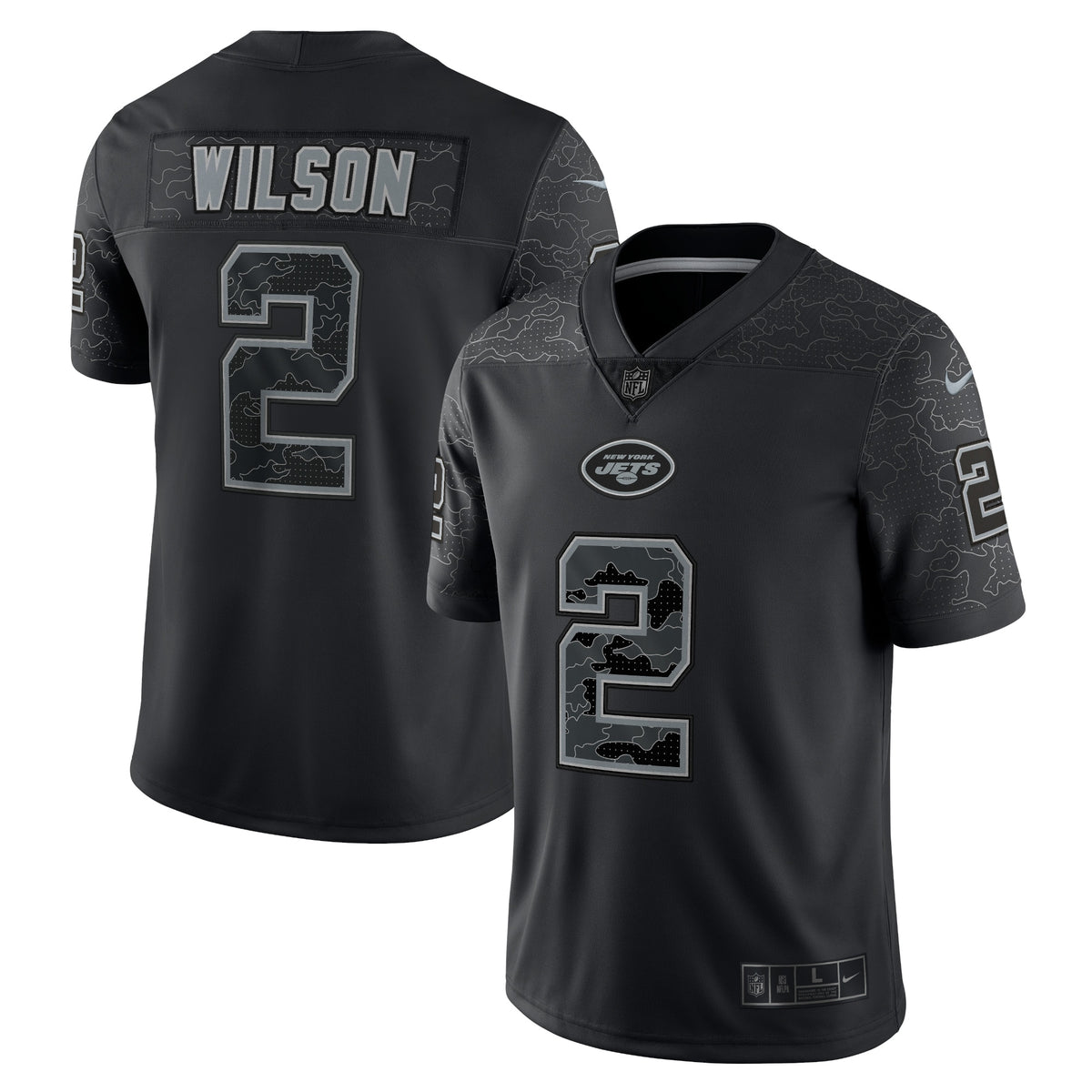 Zach Wilson New York Jets Nike RFLCTV Limited Jersey Black