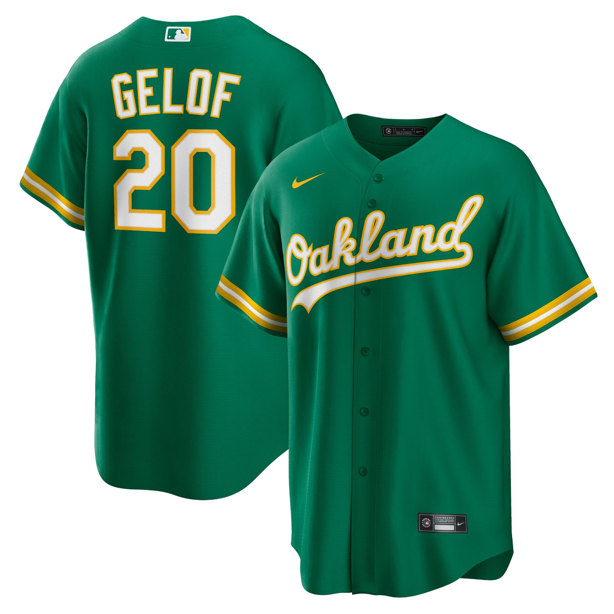 Zack Gelof Oakland Athletics Nike Alternate Replica Jersey Kelly Green