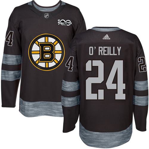 Adidas Bruins 24 Terry Oreilly Black 1917 2017 100th Anniversary Stitched Nhl Jersey