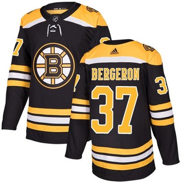 Adidas Bruins 37 Patrice Bergeron Black Home Authentic Stitched Nhl Jersey