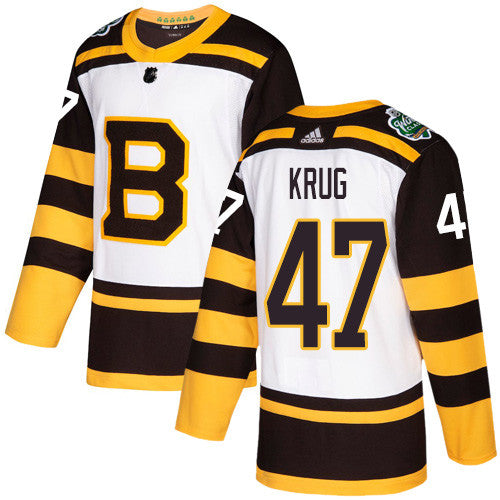 Adidas Bruins 47 Torey Krug White Authentic 2019 Winter Classic Stitched Nhl Jersey