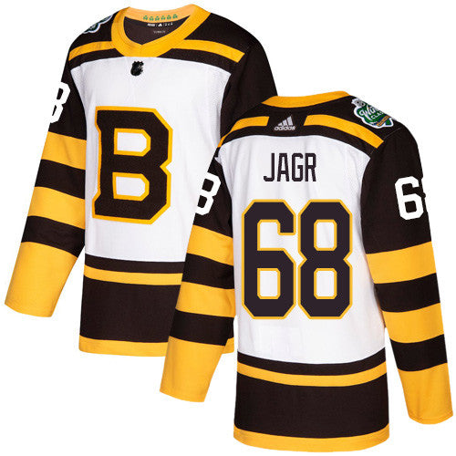 Adidas Bruins 68 Jaromir Jagr White Authentic 2019 Winter Classic Stitched Nhl Jersey