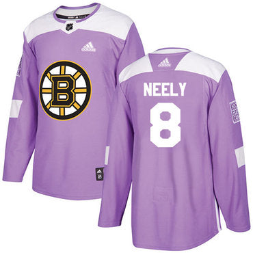 Adidas Bruins 8 Cam Neely Purple Authentic Fights Cancer Stitched Nhl Jersey