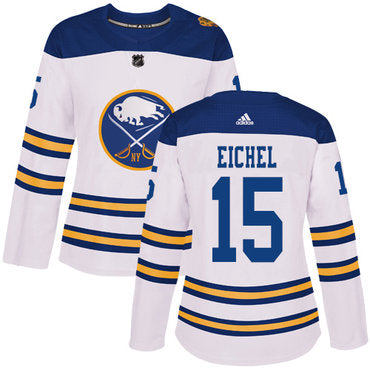 Adidas Buffalo Sabres 15 Jack Eichel White Authentic 2018 Winter Classic Womens Stitched Nhl Jersey