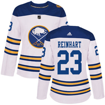 Adidas Buffalo Sabres 23 Sam Reinhart White Authentic 2018 Winter Classic Womens Stitched Nhl Jersey