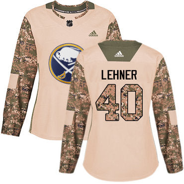 Adidas Buffalo Sabres 40 Robin Lehner Camo Authentic 2017 Veterans Day Womens Stitched Nhl Jersey