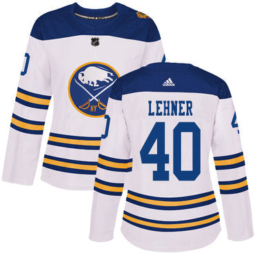 Adidas Buffalo Sabres 40 Robin Lehner White Authentic 2018 Winter Classic Womens Stitched Nhl Jersey