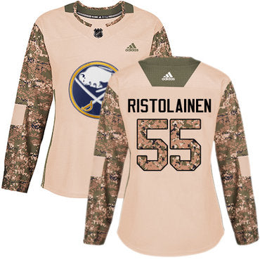 Adidas Buffalo Sabres 55 Rasmus Ristolainen Camo Authentic 2017 Veterans Day Womens Stitched Nhl Jersey