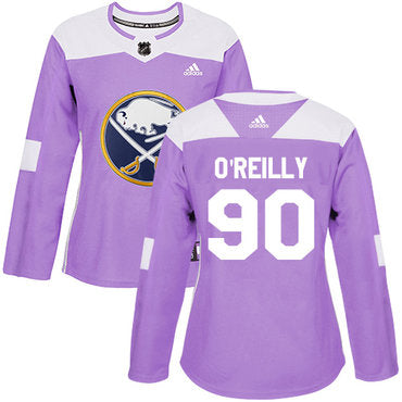 Adidas Buffalo Sabres 90 Ryan Oreilly Purple Authentic Fights Cancer Womens Stitched Nhl Jersey