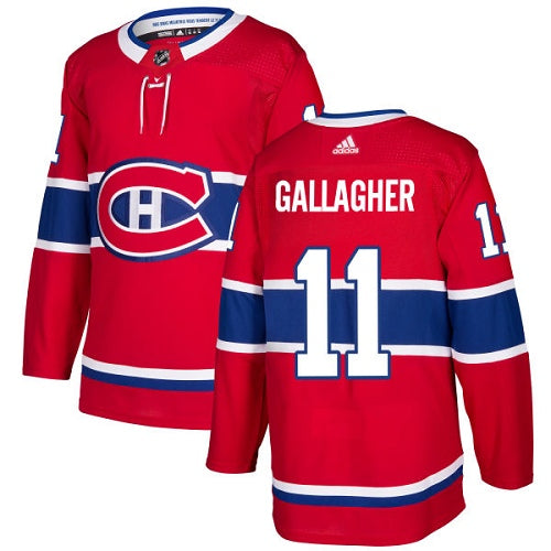 Adidas Canadiens 11 Brendan Gallagher Red Home Authentic Stitched Nhl Jersey