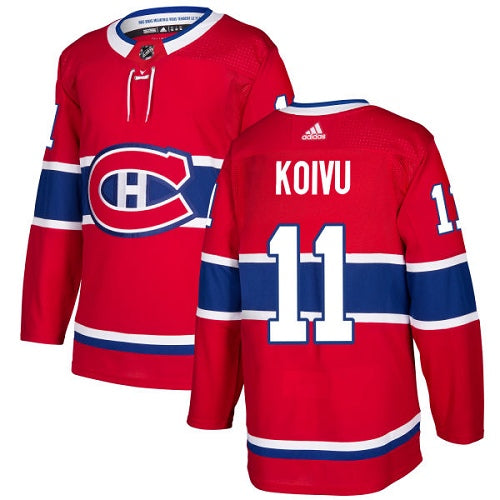 Adidas Canadiens 11 Saku Koivu Red Home Authentic Stitched Nhl Jersey