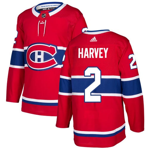 Adidas Canadiens 2 Doug Harvey Red Home Authentic Stitched Nhl Jersey
