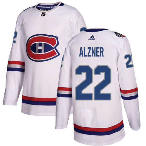 Adidas Canadiens 22 Karl Alzner White Authentic 2017 100 Classic Stitched Nhl Jersey