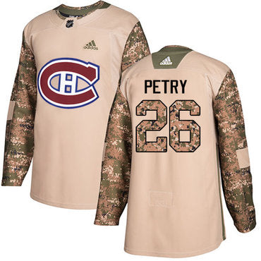 Adidas Canadiens 26 Jeff Petry Camo Authentic 2017 Veterans Day Stitched Nhl Jersey