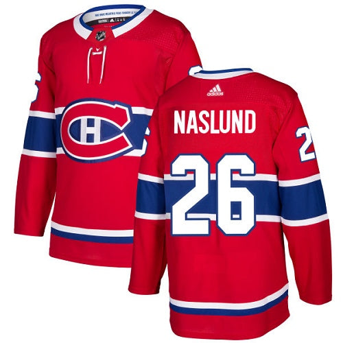 Adidas Canadiens 26 Mats Naslund Red Home Authentic Stitched Nhl Jersey