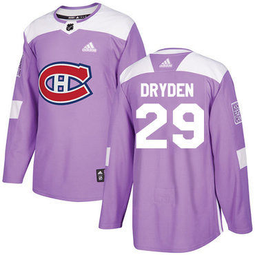Adidas Canadiens 29 Ken Dryden Purple Authentic Fights Cancer Stitched Nhl Jersey