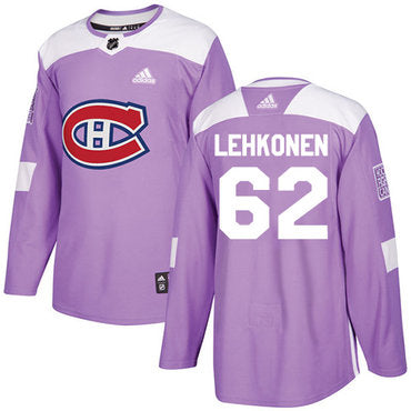 Adidas Canadiens 62 Artturi Lehkonen Purple Authentic Fights Cancer Stitched Nhl Jersey