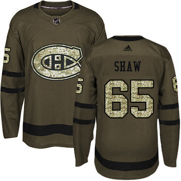 Adidas Canadiens 65 Andrew Shaw Green Salute To Service Stitched Nhl Jersey