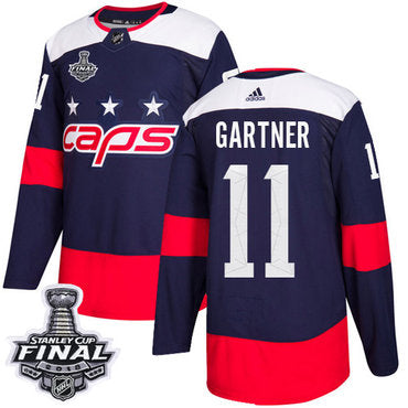 Adidas Capitals 11 Mike Gartner Navy Authentic 2018 Stadium Series Stanley Cup Final Stitched Nhl Jersey