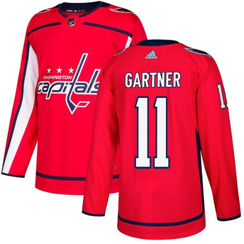 Adidas Capitals 11 Mike Gartner Red Home Authentic Stitched Nhl Jersey