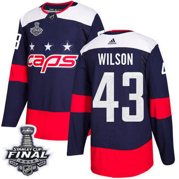 Adidas Capitals 43 Tom Wilson Navy Authentic 2018 Stadium Series Stanley Cup Final Stitched Nhl Jersey