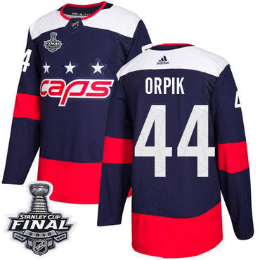 Adidas Capitals 44 Brooks Orpik Navy Authentic 2018 Stadium Series Stanley Cup Final Stitched Nhl Jersey