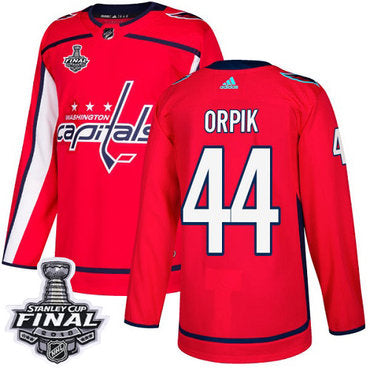 Adidas Capitals 44 Brooks Orpik Red Home Authentic 2018 Stanley Cup Final Stitched Nhl Jersey