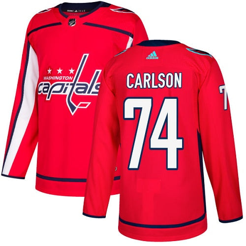 Adidas Capitals 74 John Carlson Red Home Authentic Stitched Nhl Jersey