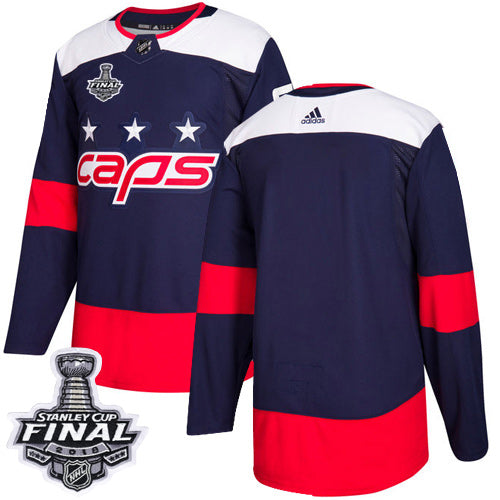 Adidas Capitals Blank Navy Authentic 2018 Stadium Series Stanley Cup Final Stitched Nhl Jersey
