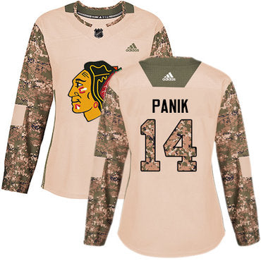 Adidas Chicago Blackhawks 14 Richard Panik Camo Authentic 2017 Veterans Day Womens Stitched Nhl Jersey