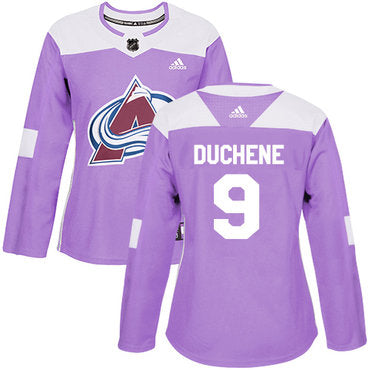 Adidas Colorado Avalanche 9 Matt Duchene Purple Authentic Fights Cancer Womens Stitched Nhl Jersey