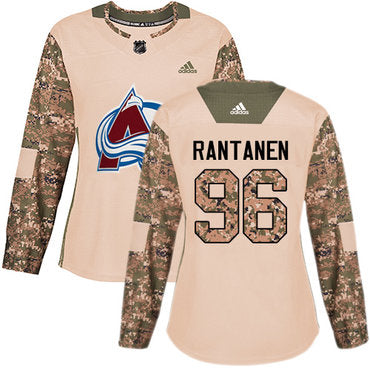 Adidas Colorado Avalanche 96 Mikko Rantanen Camo Authentic 2017 Veterans Day Womens Stitched Nhl Jersey
