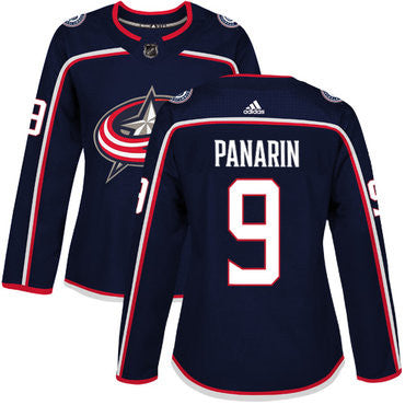 Adidas Columbus Blue Jackets 9 Artemi Panarin Navy Blue Home Authentic Womens Stitched Nhl Jersey