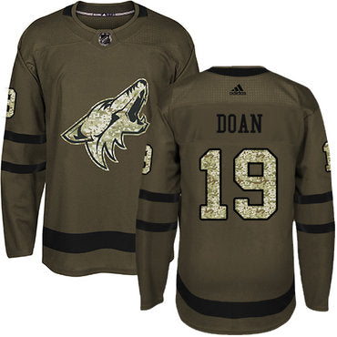 Adidas Coyotes 19 Shane Doan Green Salute To Service Stitched Nhl Jersey