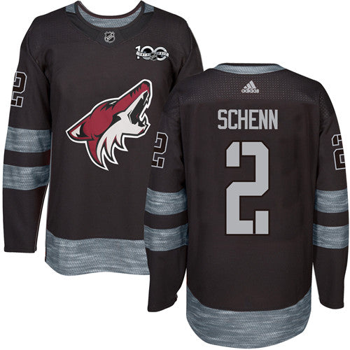Adidas Coyotes 2 Luke Schenn Black 1917 2017 100th Anniversary Stitched Nhl Jersey