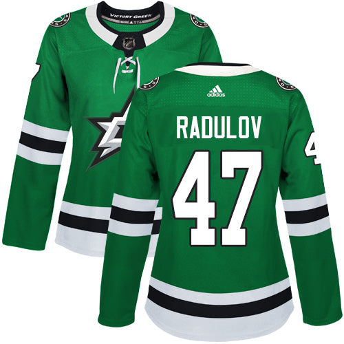 Adidas Dallas Stars 47 Alexander Radulov Green Home Authentic Womens Stitched Nhl Jersey