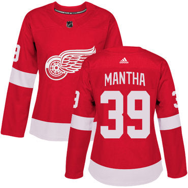 Adidas Detroit Red Wings 39 Anthony Mantha Red Home Authentic Womens Stitched Nhl Jersey