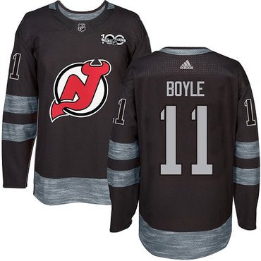 Adidas Devils 11 Brian Boyle Black 1917 2017 100th Anniversary Stitched Nhl Jersey
