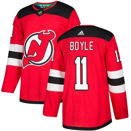 Adidas Devils 11 Brian Boyle Red Home Authentic Stitched Nhl Jersey