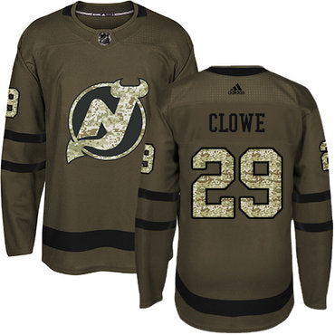 Adidas Devils 29 Ryane Clowe Green Salute To Service Stitched Nhl Jersey