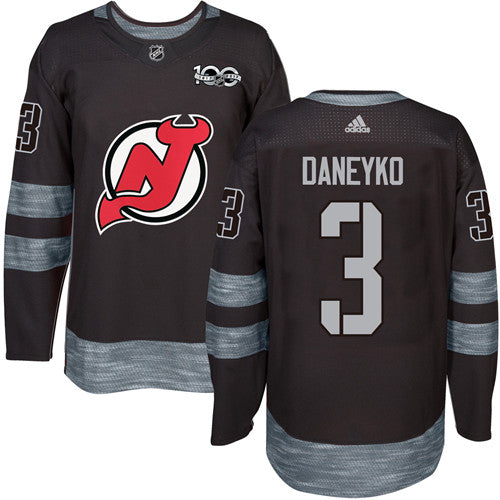 Adidas Devils 3 Ken Daneyko Black 1917 2017 100th Anniversary Stitched Nhl Jersey
