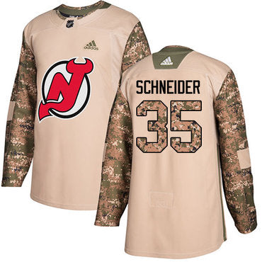 Adidas Devils 35 Cory Schneider Camo Authentic 2017 Veterans Day Stitched Nhl Jersey