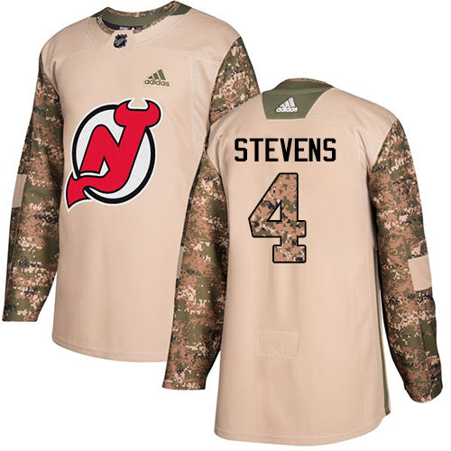 Adidas Devils 4 Scott Stevens Camo Authentic 2017 Veterans Day Stitched Nhl Jersey