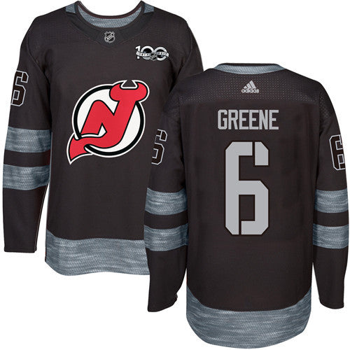 Adidas Devils 6 Andy Greene Black 1917 2017 100th Anniversary Stitched Nhl Jersey