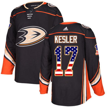 Adidas Ducks 17 Ryan Kesler Black Home Authentic Usa Flag Stitched Nhl Jersey
