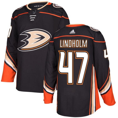 Adidas Ducks 47 Hampus Lindholm Black Home Authentic Stitched Nhl Jersey