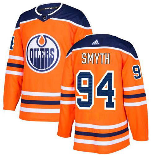 Adidas Edmonton Oilers 94 Ryan Smyth Orange Home Authentic Stitched Nhl Jersey