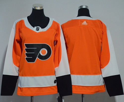 Adidas Flyers Blank Orange Home Authentic Womens Stitched Nhl Jersey