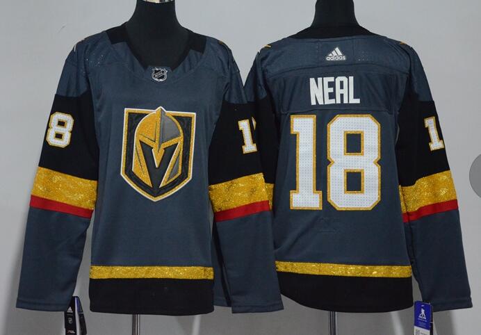 Adidas Golden Knights 18 James Neal Grey Home Authentic Stitched Nhl Jersey