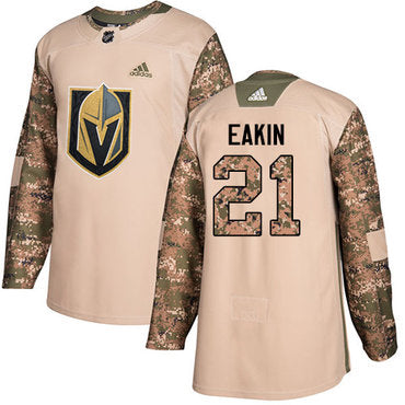 Adidas Golden Knights 21 Cody Eakin Camo Authentic 2017 Veterans Day Stitched Nhl Jersey